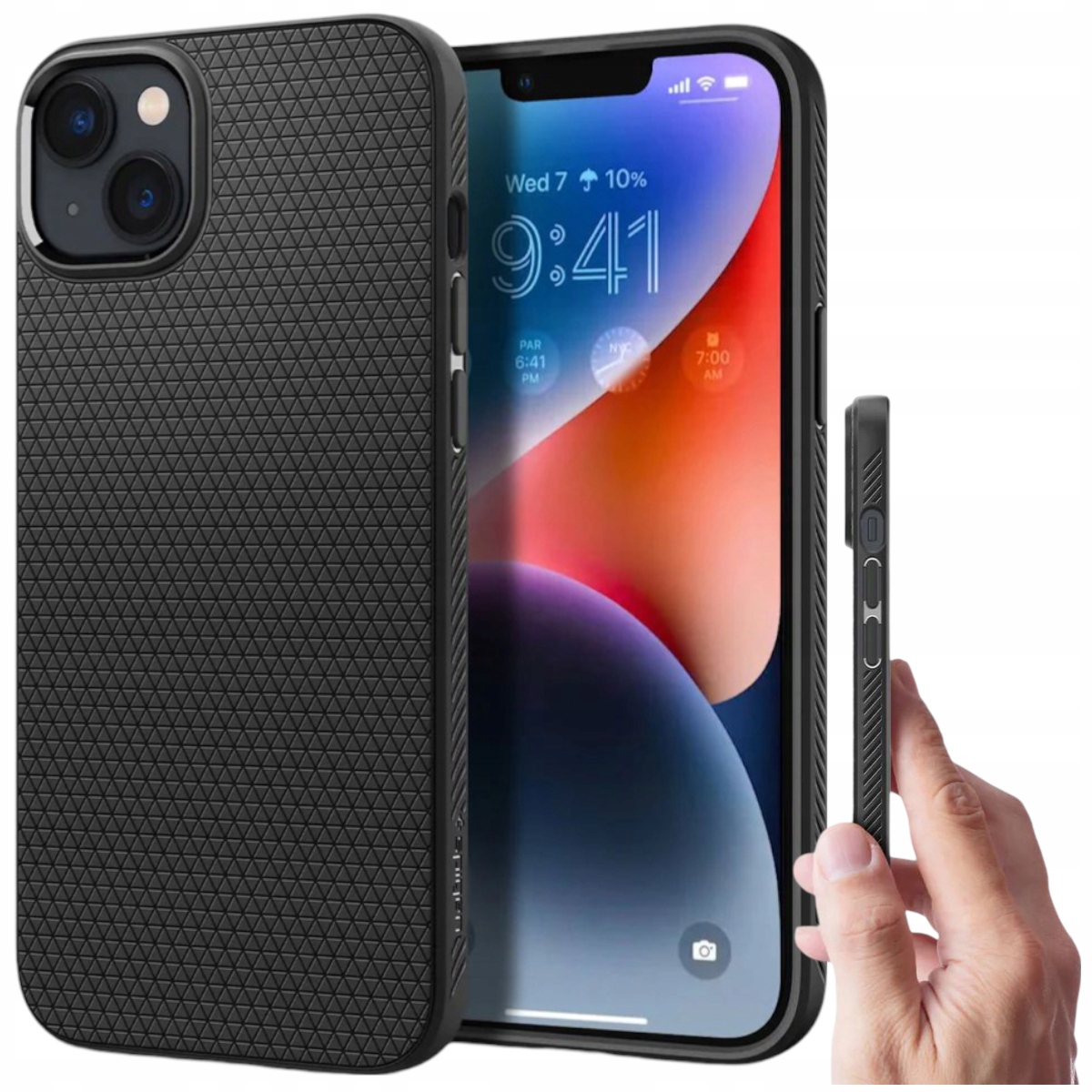 Spigen zadná strana pre Apple iPhone 14 Liquid Air čierna