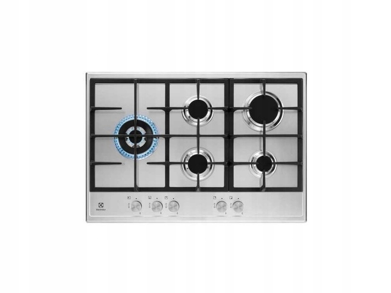 Plynová doska z nehrdzavejúcej ocele ELECTROLUX KGS7566SX