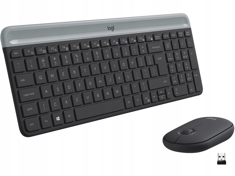 Čierna sada klávesnice a myši Logitech