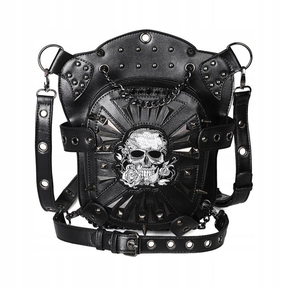 Steampunk taška lebka punk retro rock gothic goth