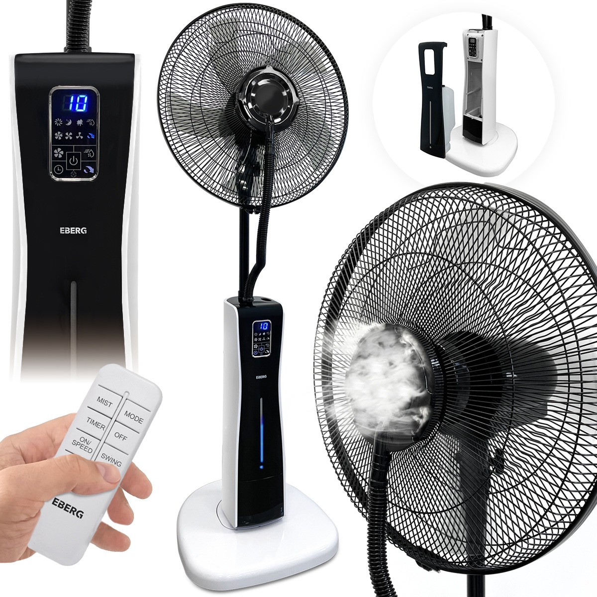 Podlahový ventilátor EBERG MOS biely