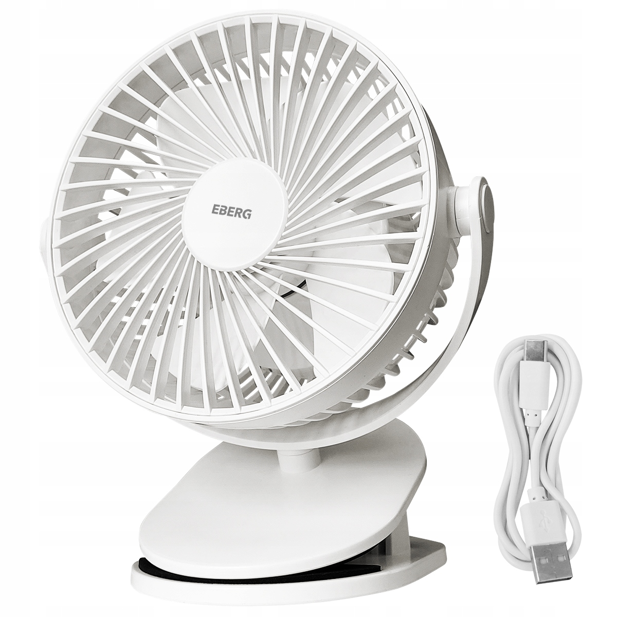EBERG TIK Biely stolný ventilátor