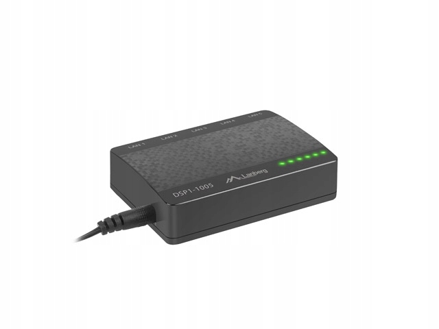 Prepínač Lanberg DSP1-1005 5-PORTOVÝ 1 GB/S