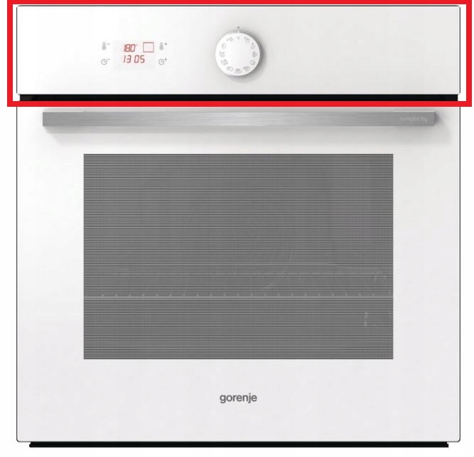 Sklenený predný panel k rúre Gorenje B77SY