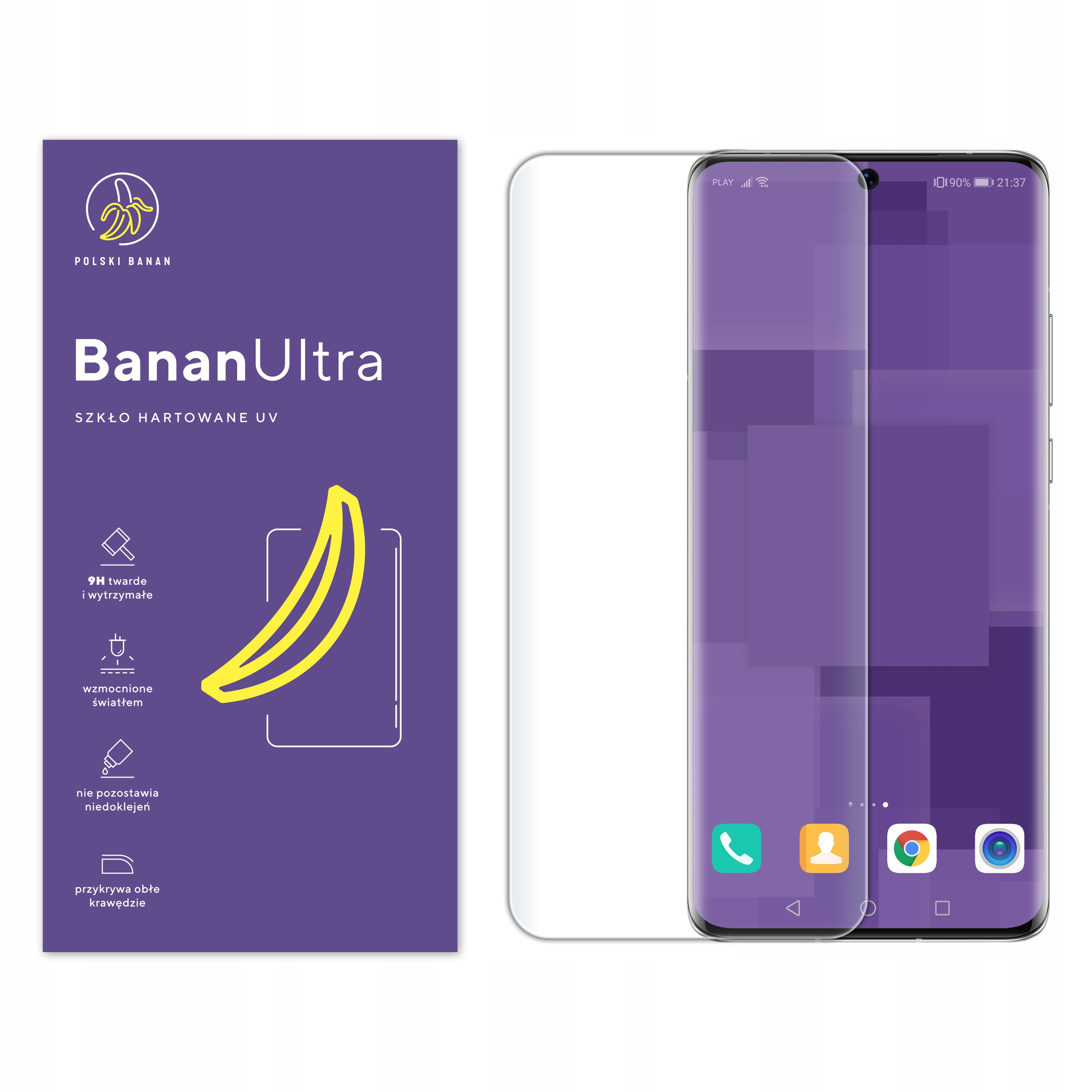 Temperovaný sklenený poľský banán pre Huawei P50 Pro