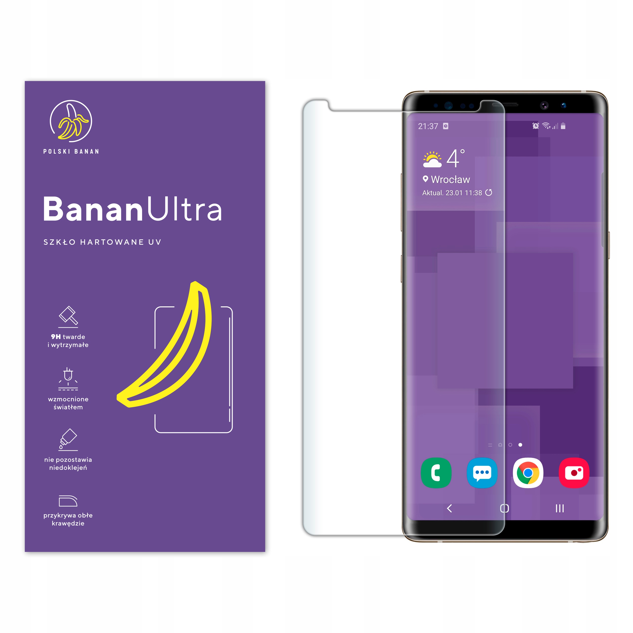 Zemný sklenený poľský banán pre Samsung Galaxy Note 9