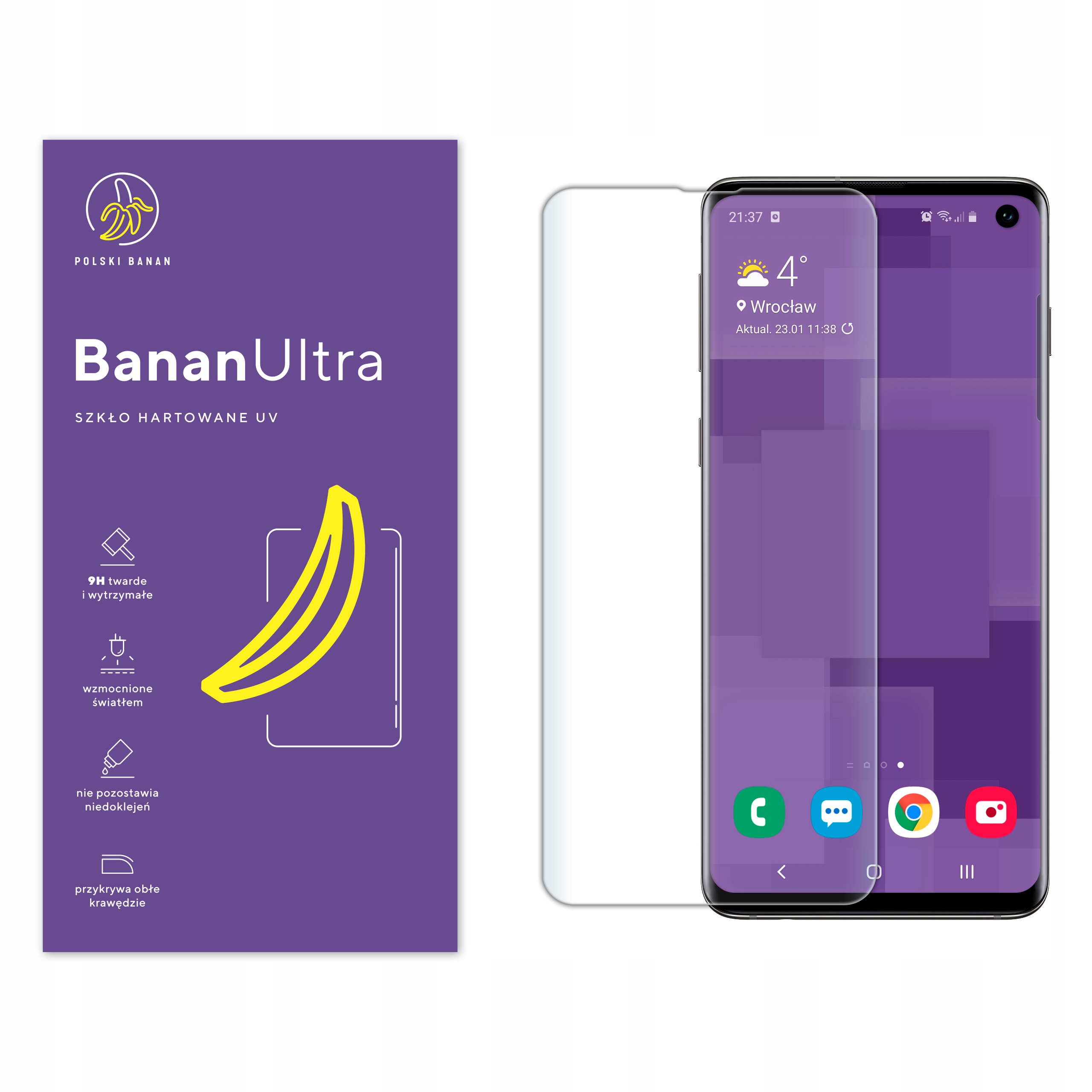 Temperovaný sklenený poľský banán pre Samsung Galaxy S10