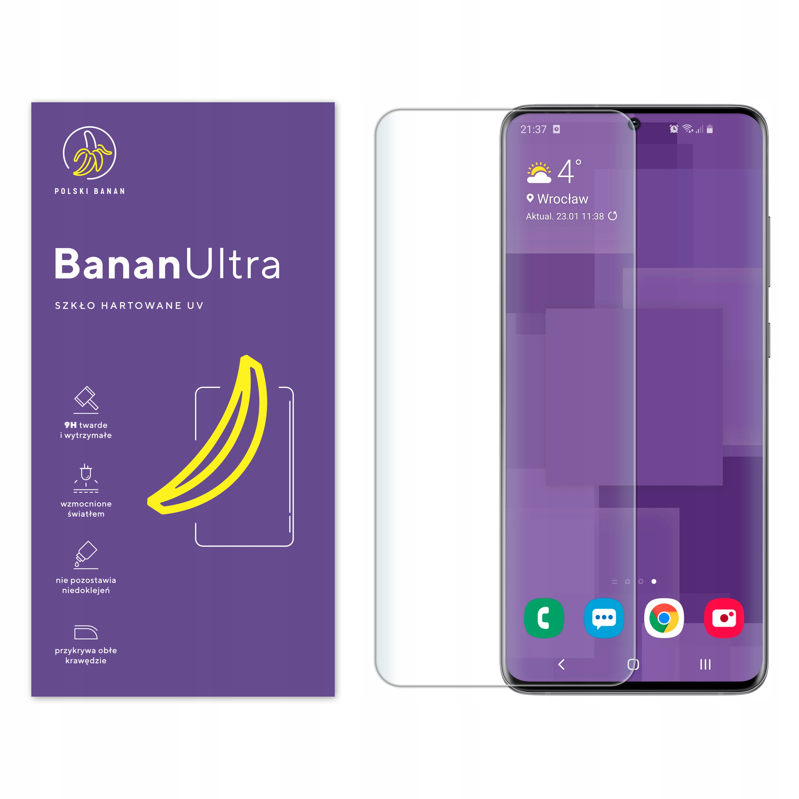 Temperovaný sklenený poľský banán pre Samsung Galaxy S20 ultra