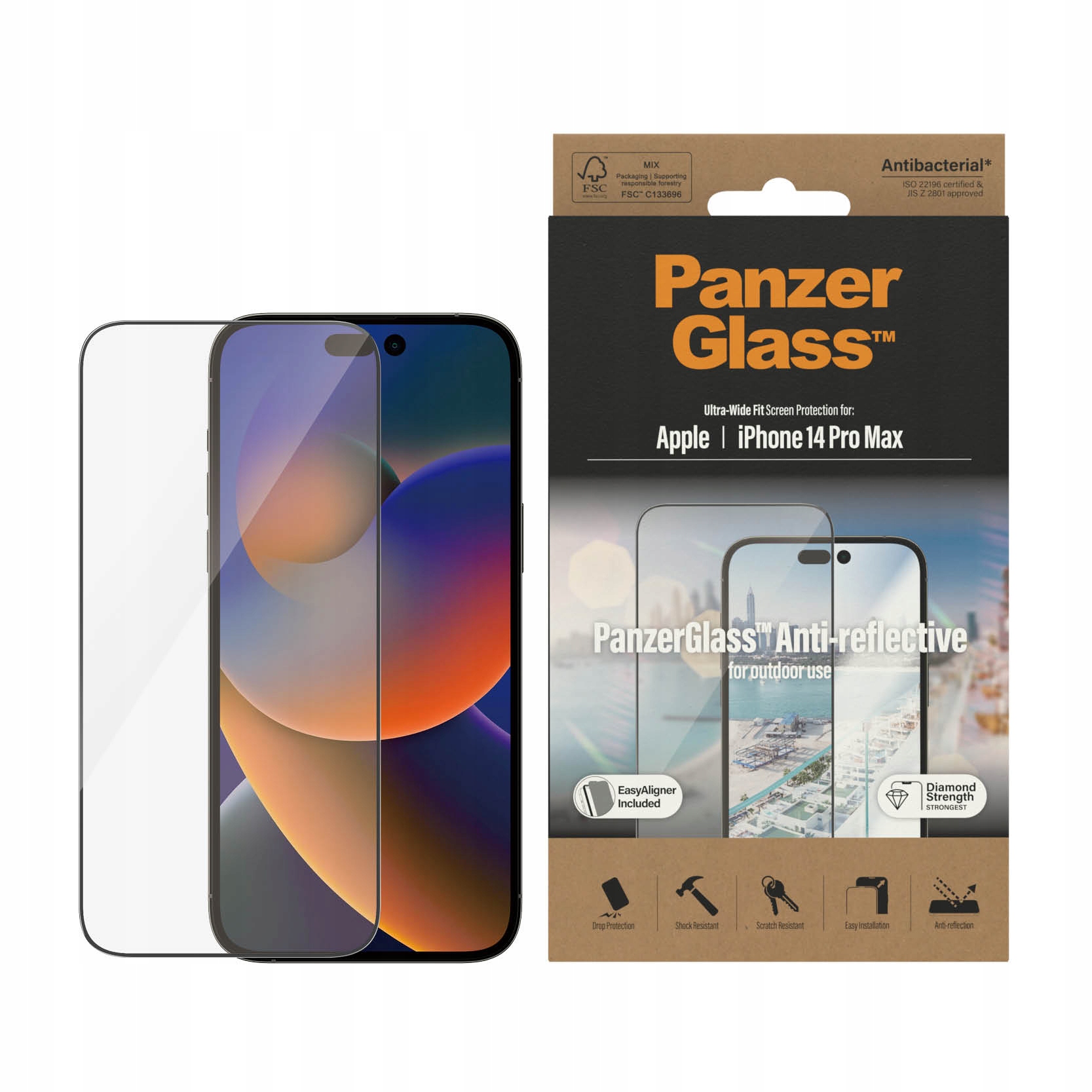Panzerglass Temped Glass pre Apple iPhone 14 Pro Max