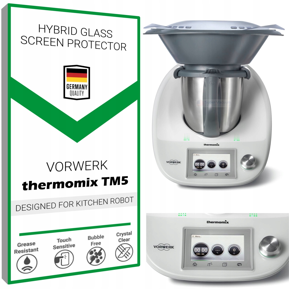 Hybridné ochranné sklo pre obrazovku Thermomix TM5