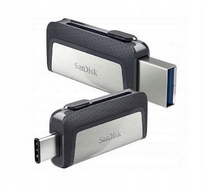 Jednotka SanDisk Ultra Dual Drive 128 GB, USB 3.1 typ C, šedá