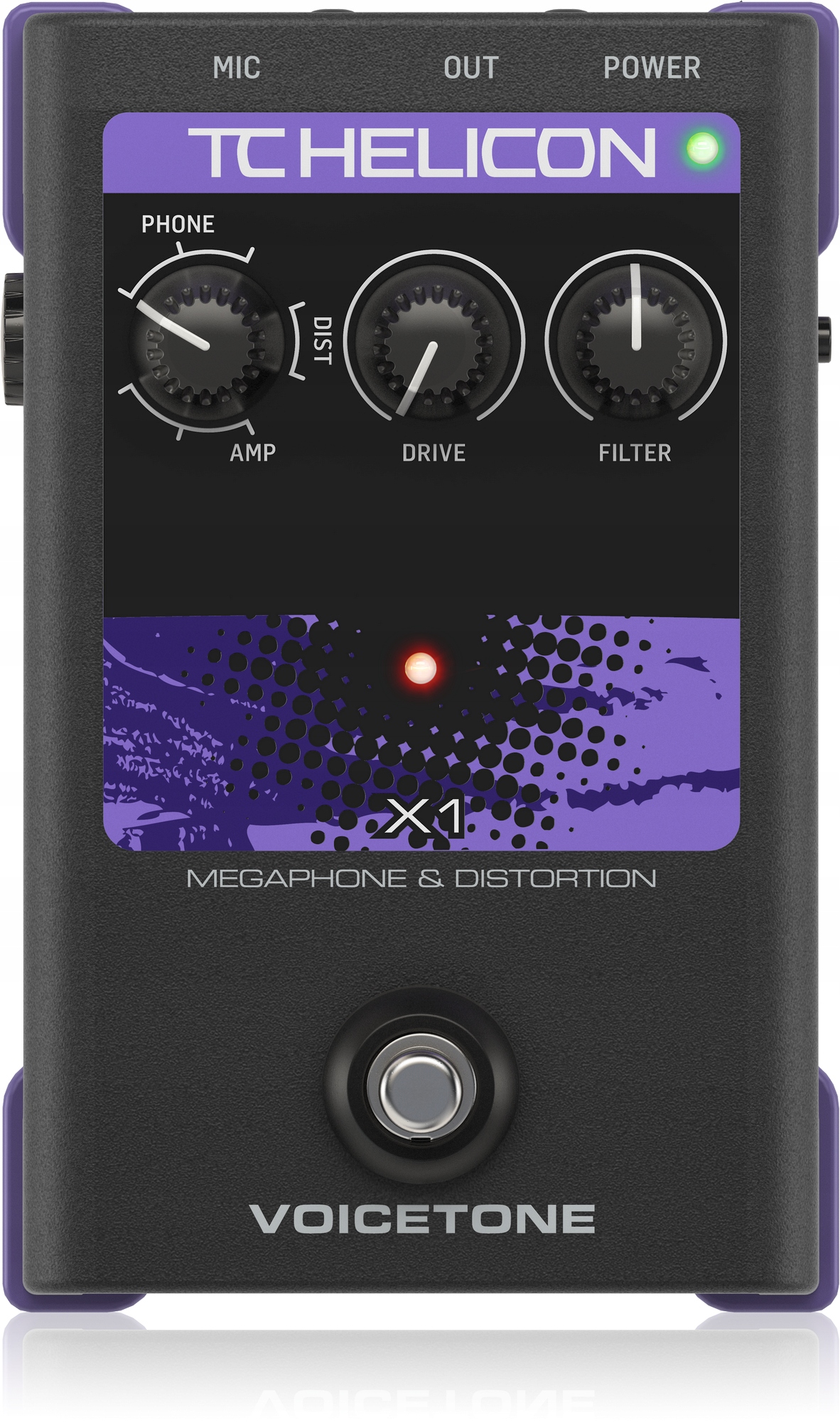 TC helicon Voicetón X1 Megaphone Distort Effect