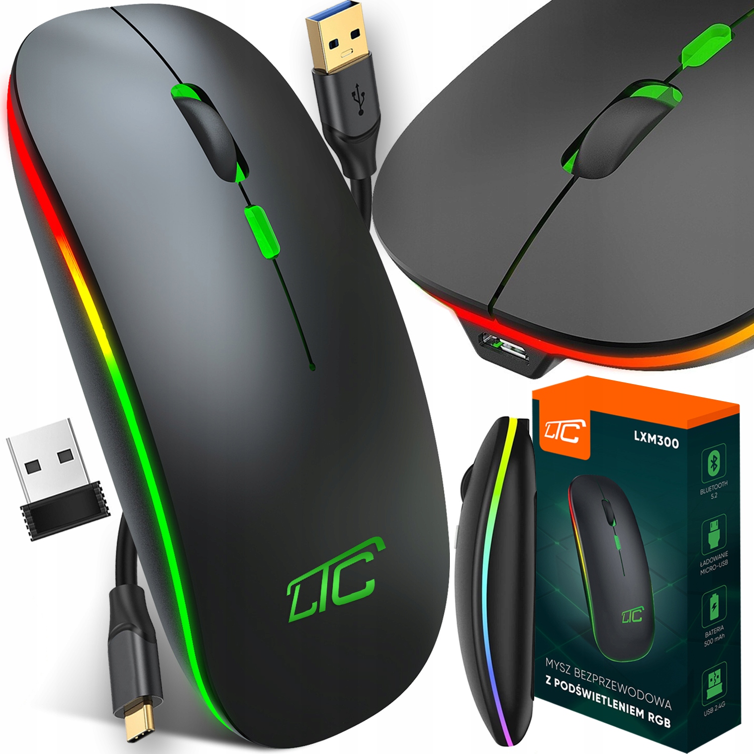 Bezdrôtová myš LTC M300 RGB
