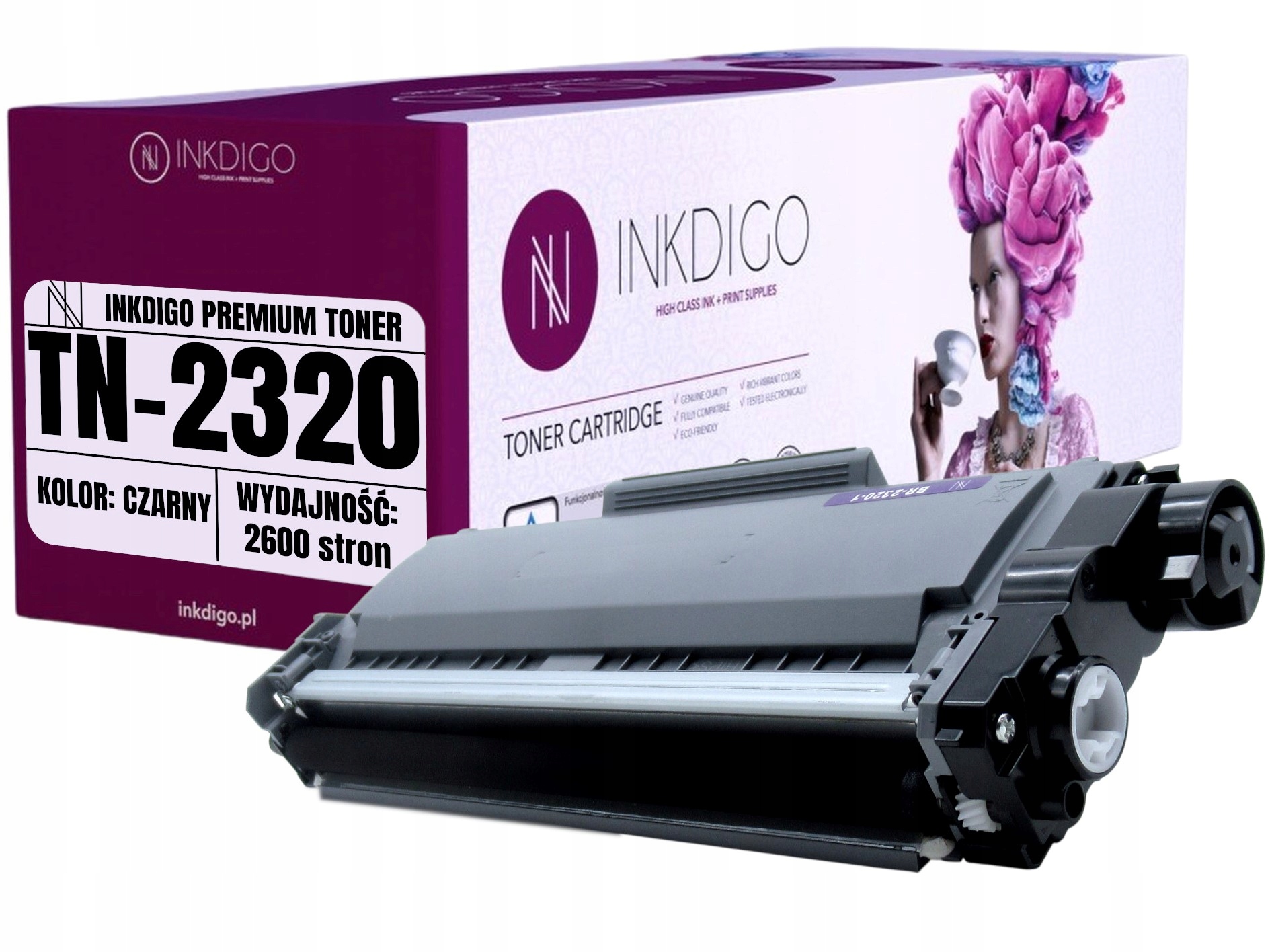 Inkdigo toner pre Brother TN-2320 / HL-L 2300 2380 / MFC-L 2700 čierny (čierny)