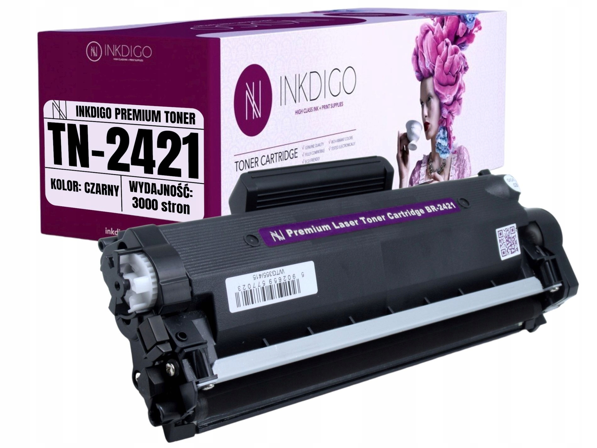Inkdigo toner pre Brother BR-2421-1 black (black)