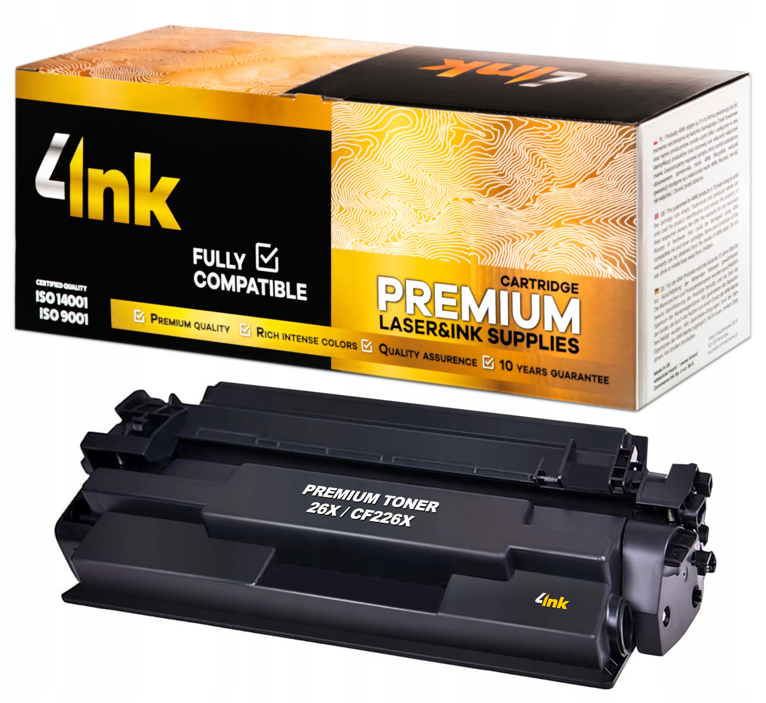 4INK toner pre HP CF226X čierny (čierny)