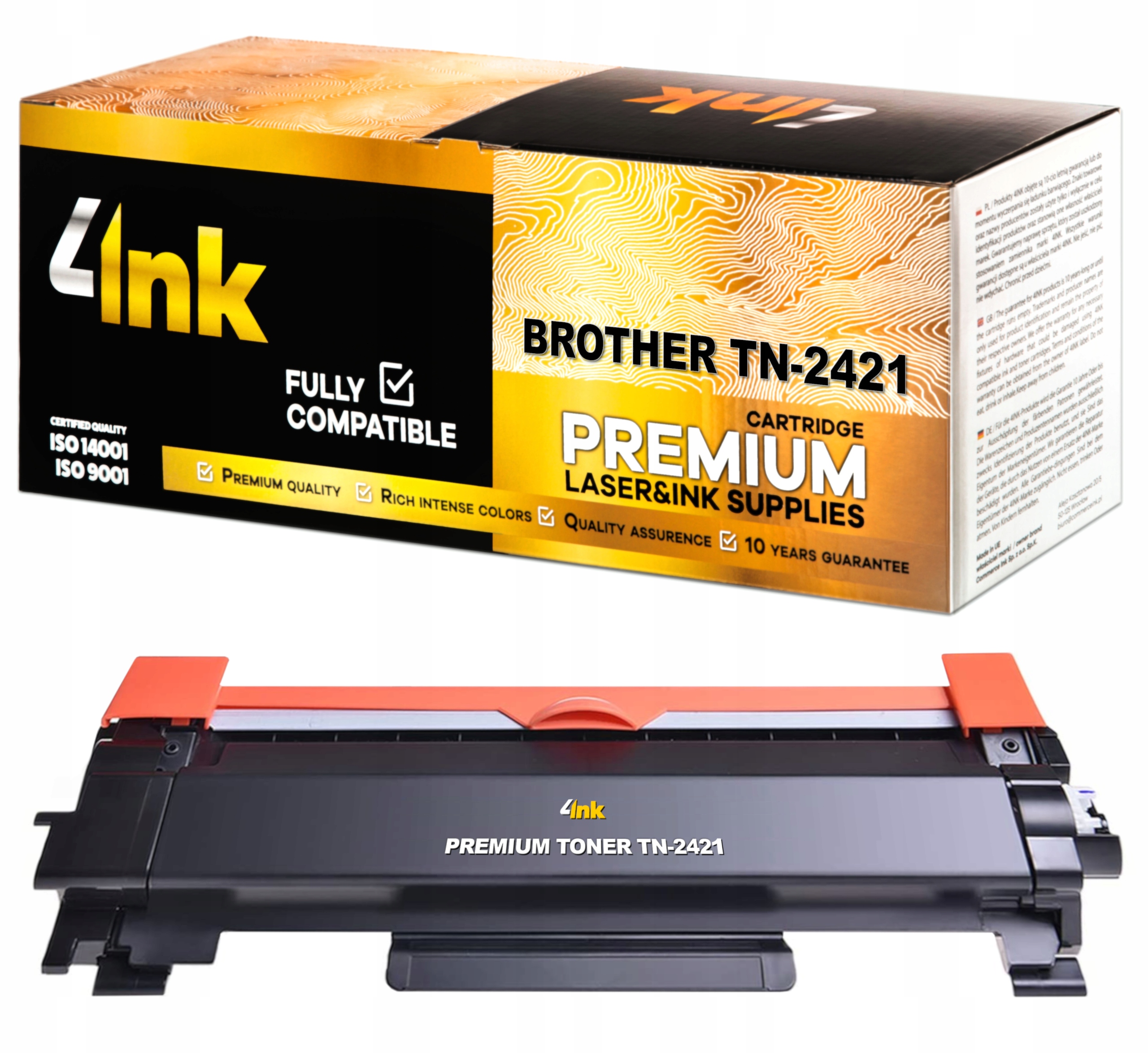 4INK toner pre Brother TN-2421-TN2421 čierny