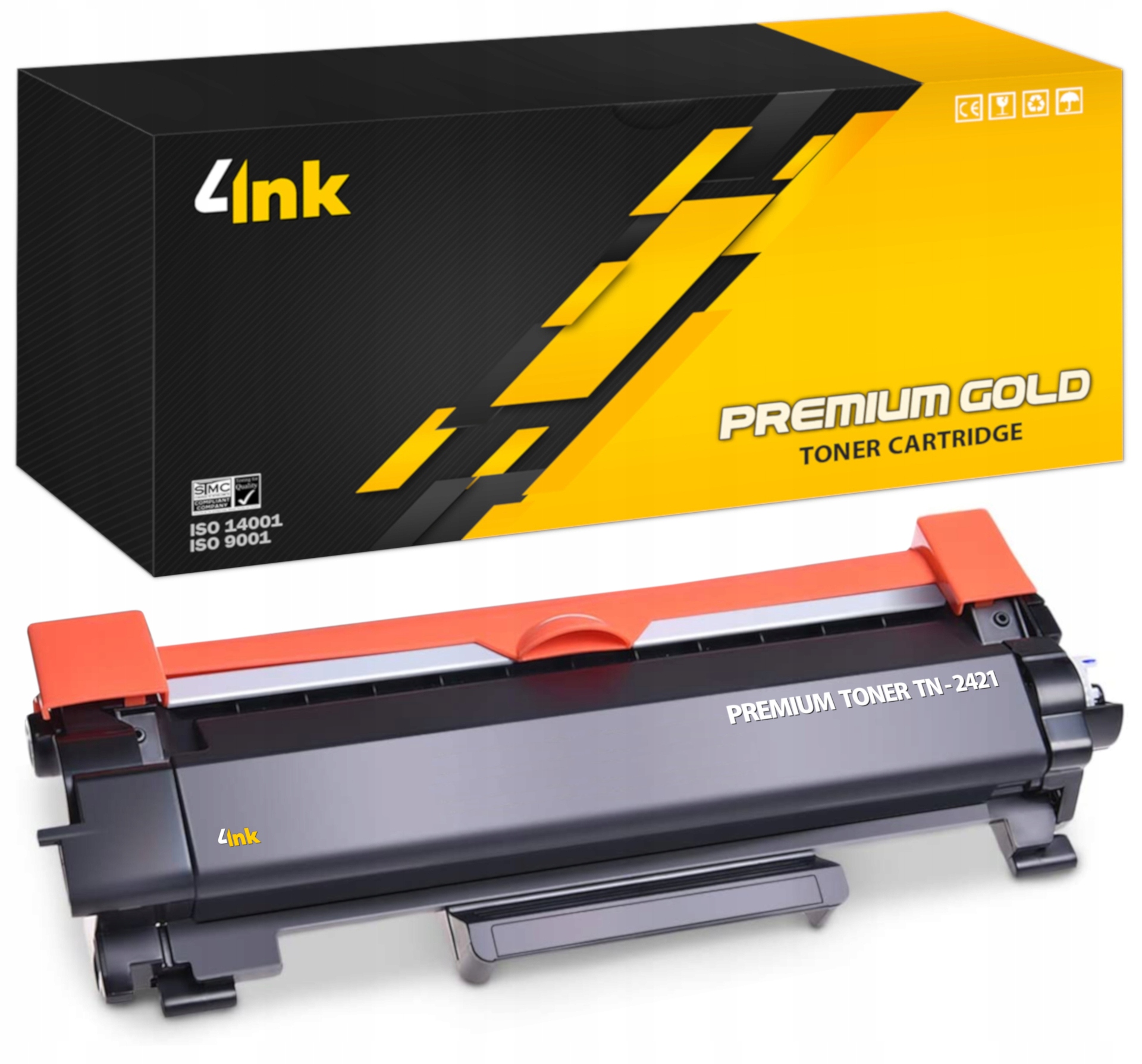 Toner 4INK do Brother TN2411-TN2421-do-drukarki-DCP-MFC-HL-Chip-v4 czarny (čierny)