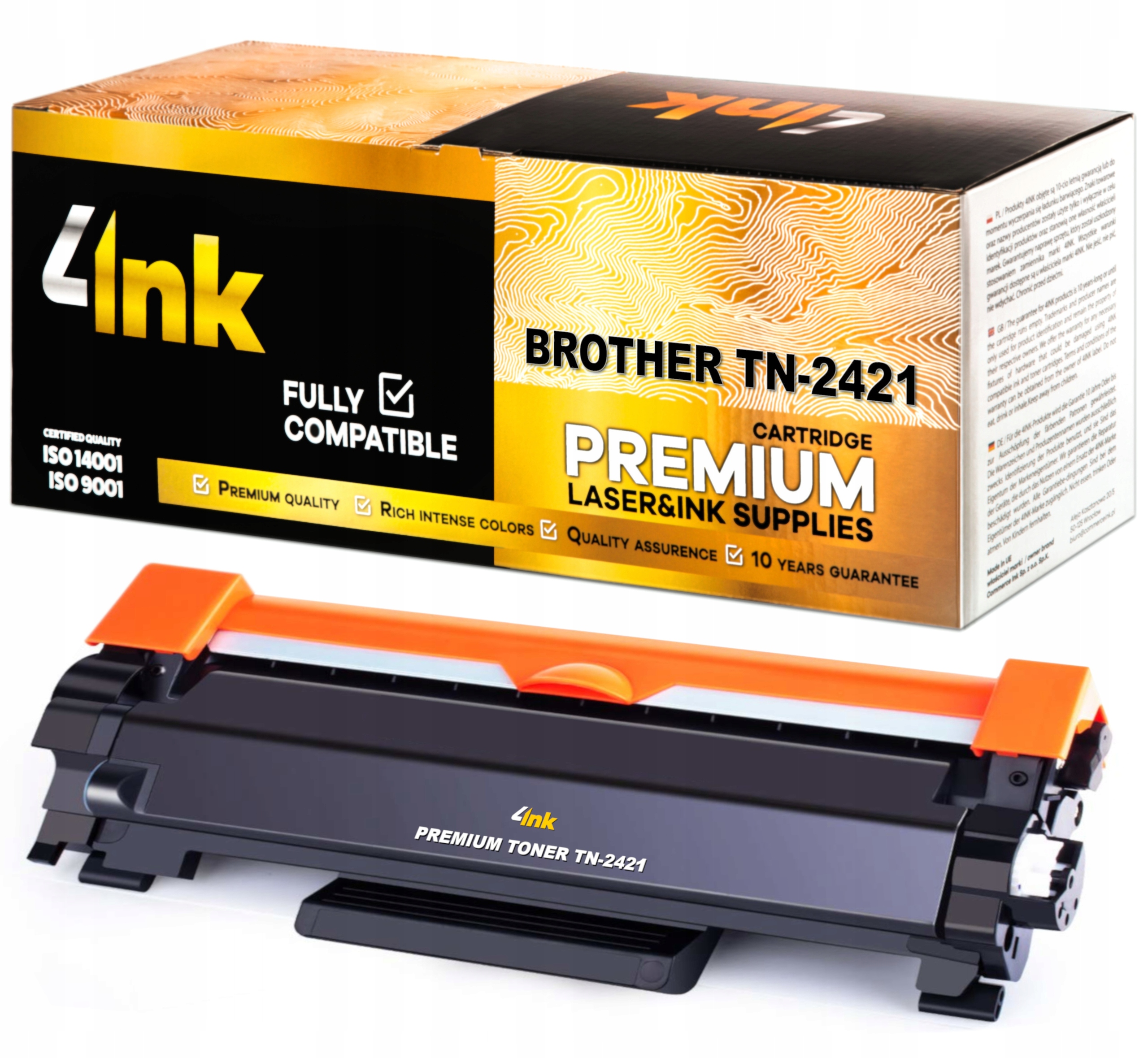 4INK toner pre Brother TN-2421-TN2421 čierny