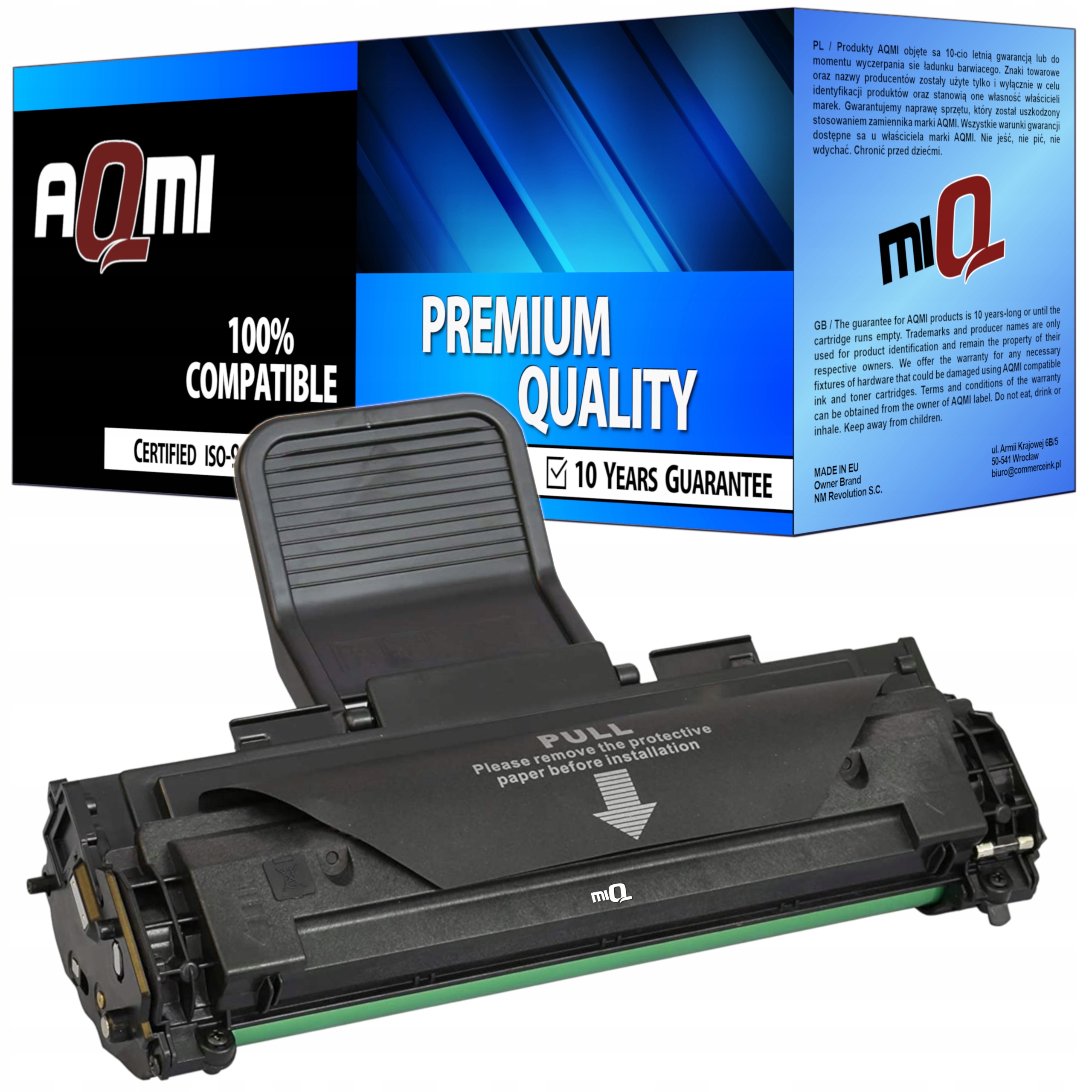 AQMI toner pre Samsung 1082 ML1640 ML2240 MLT-D1082S 1082S čierny (čierny)