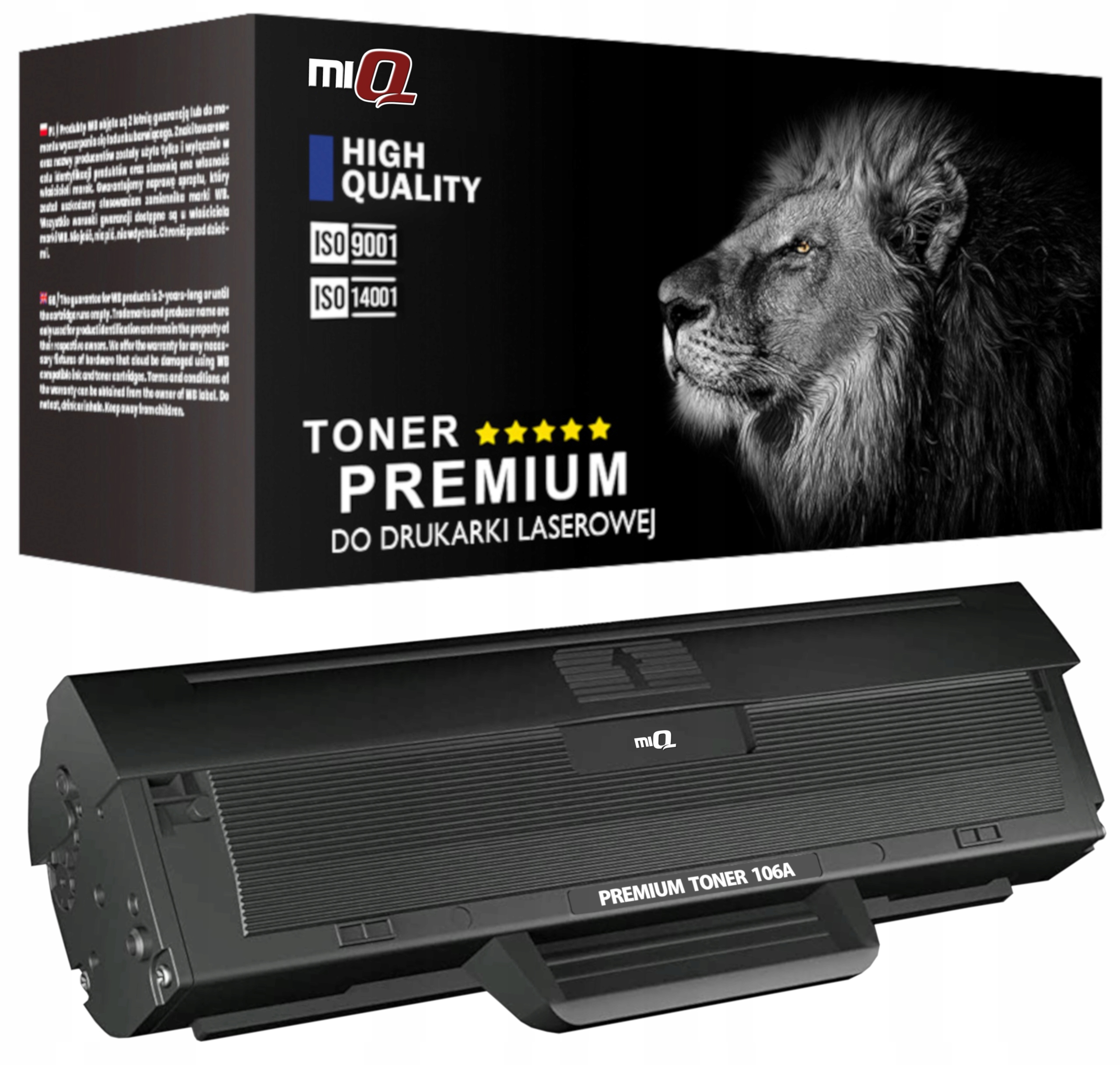 AQMI toner pre tlačiareň HP 106A-pre-LASER-MFP-Chip-W1106A čierna (čierna)