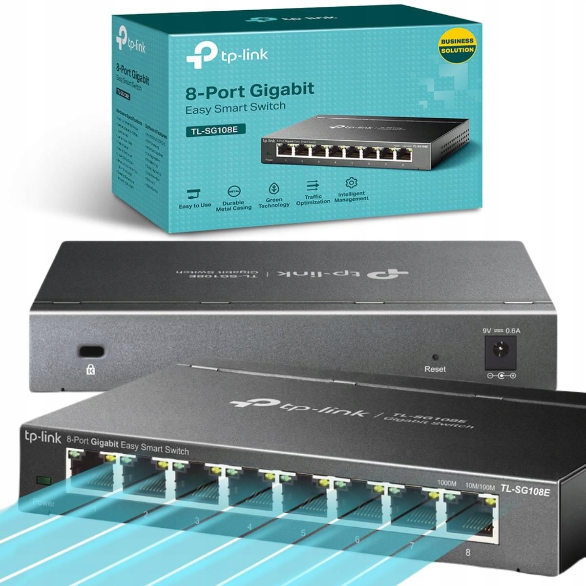 Prepínač TP-Link TL-SG108E