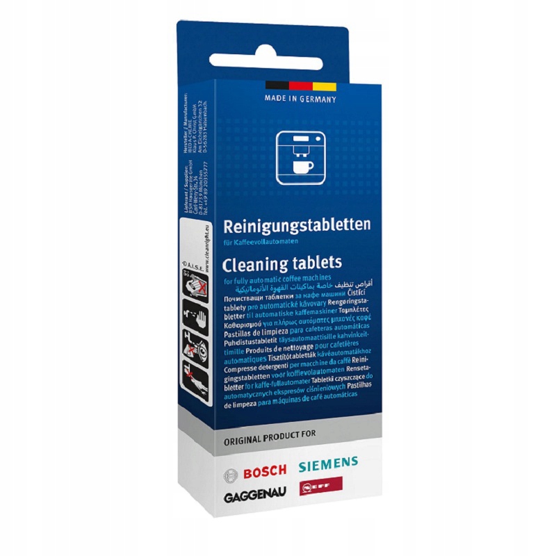 Čistiace tablety pre Bosch 00311940 vyjadruje a kanvice 2.2 g 10