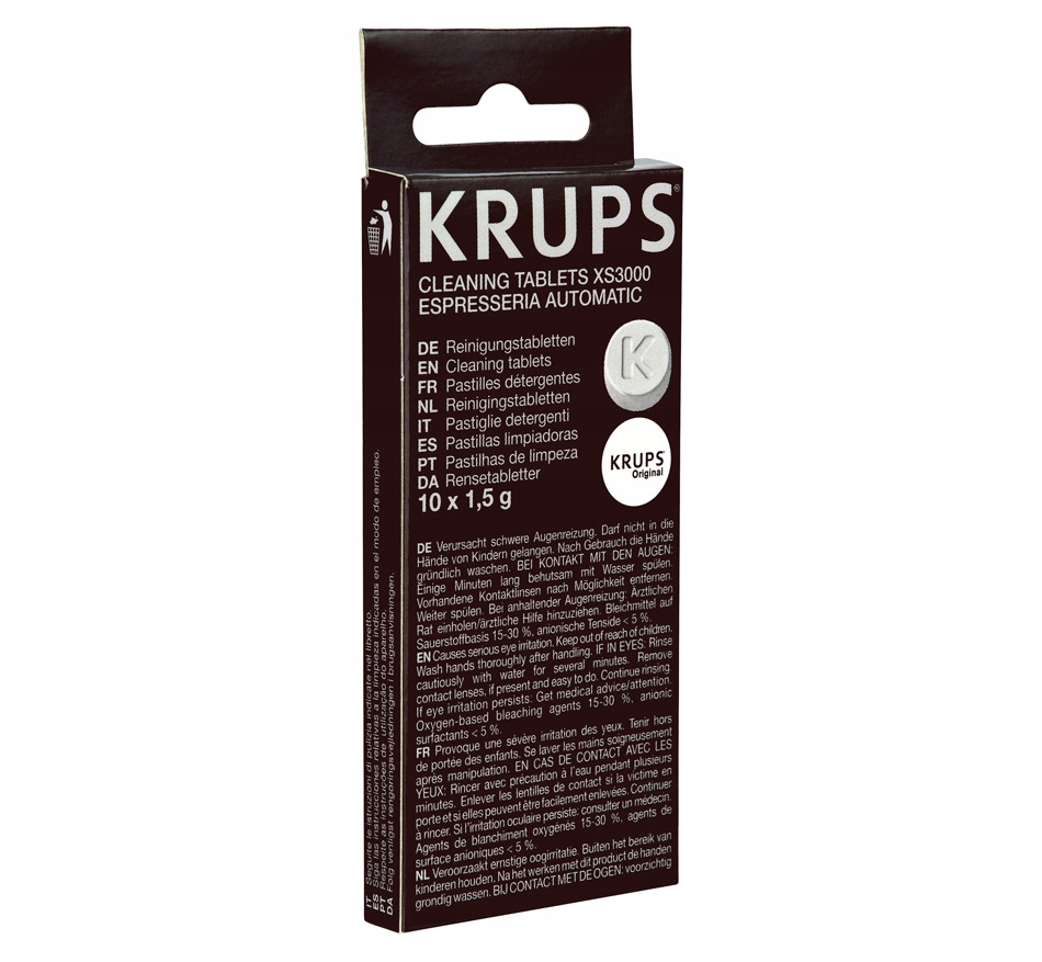 Krups stôl na čistenie kaviarne Krups xs3000 10 kusov