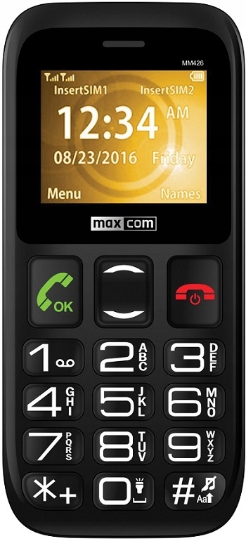 Mobilný telefón Maxcom MM426 4 GB / 2 MB 2G čierny
