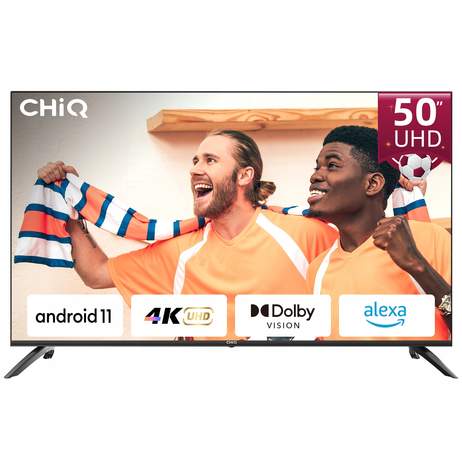 CHiQ U50H7C 50" 4K UHD LED TV, čierna