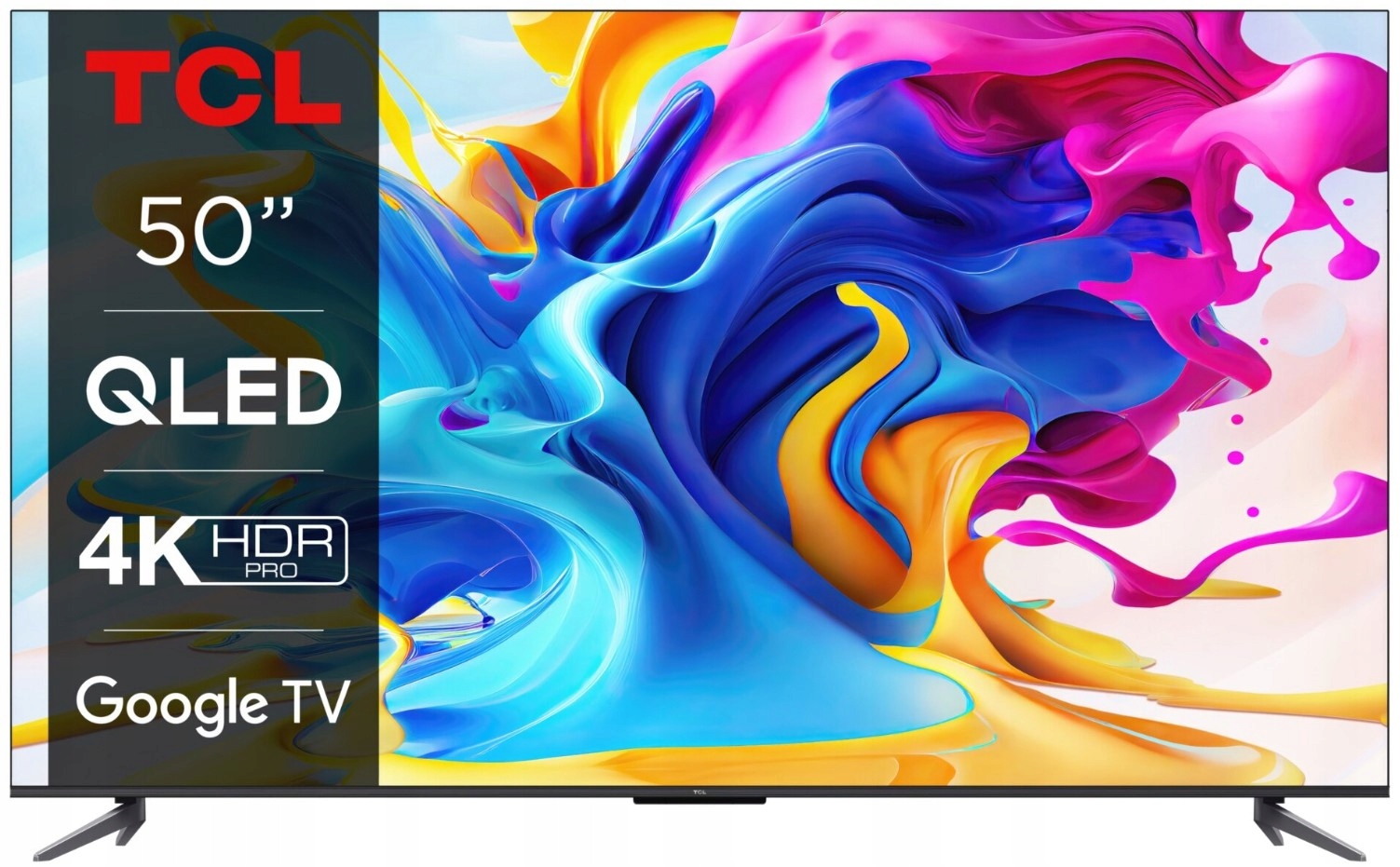TCL 50C645X1 50" 4K UHD QLED TV, čierna