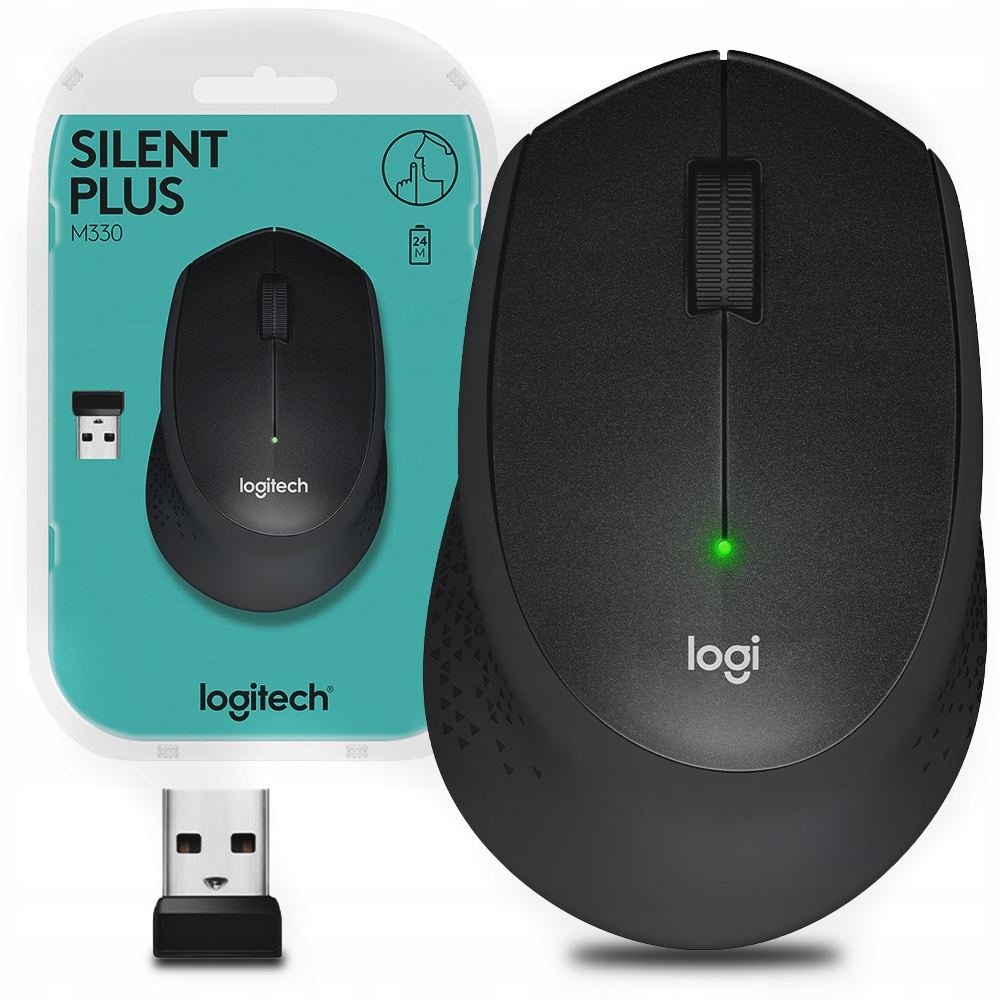 Bezdrôtová myš Logitech M330 Silent Plus s optickým snímačom