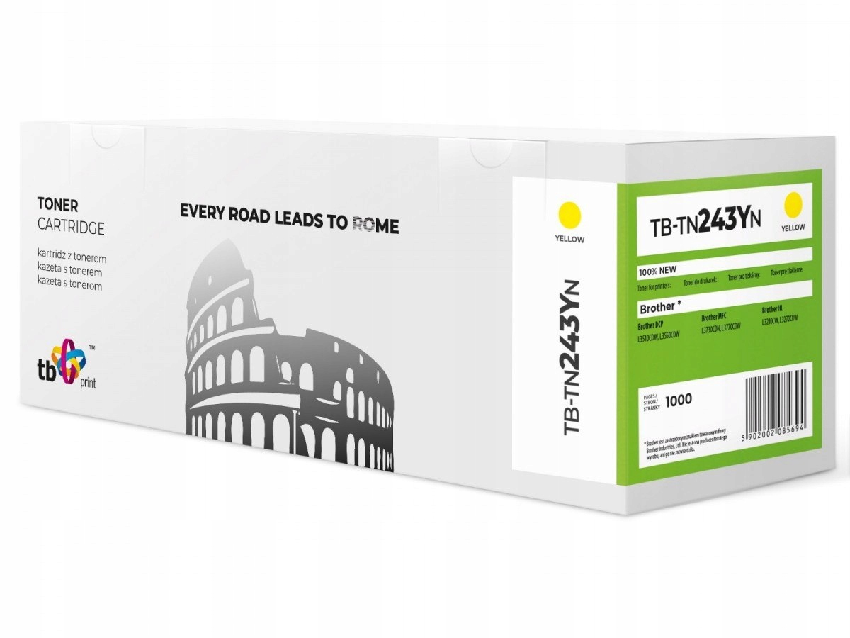 Toner TB pre Brother TN243Y TB-TN243YN Žltý 100%