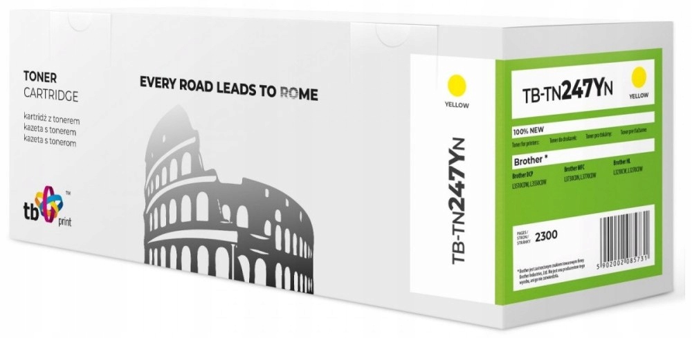 Toner pre Brother TN247Y TB-TN247YN Žltý 100%