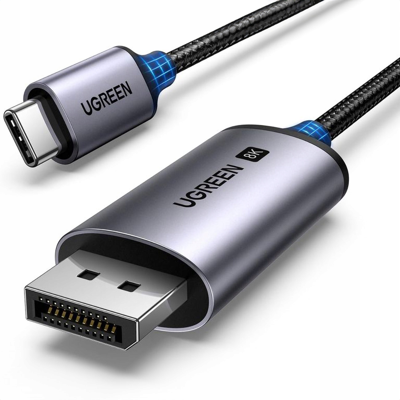 UGREEN CM556 kábel USB-C na DisplayPort 8K 1 m (čierny)