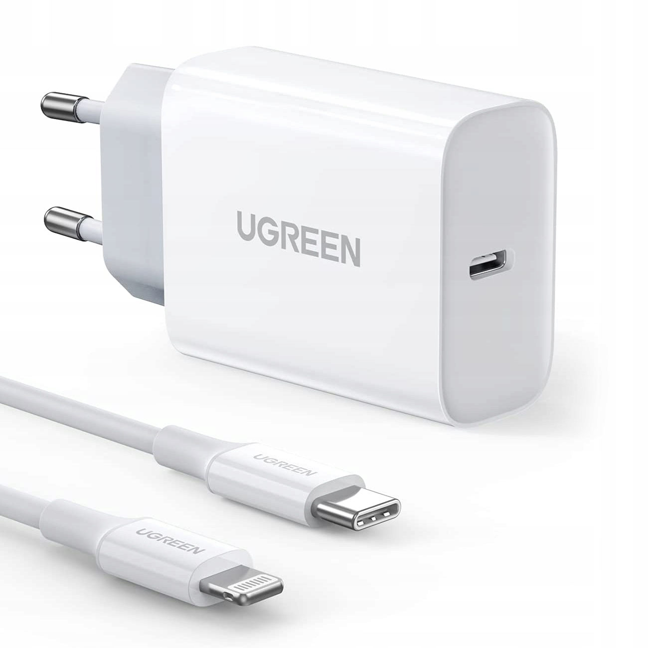 Ugreen USB-C 20W PD nabíjačka +Lightning Cable