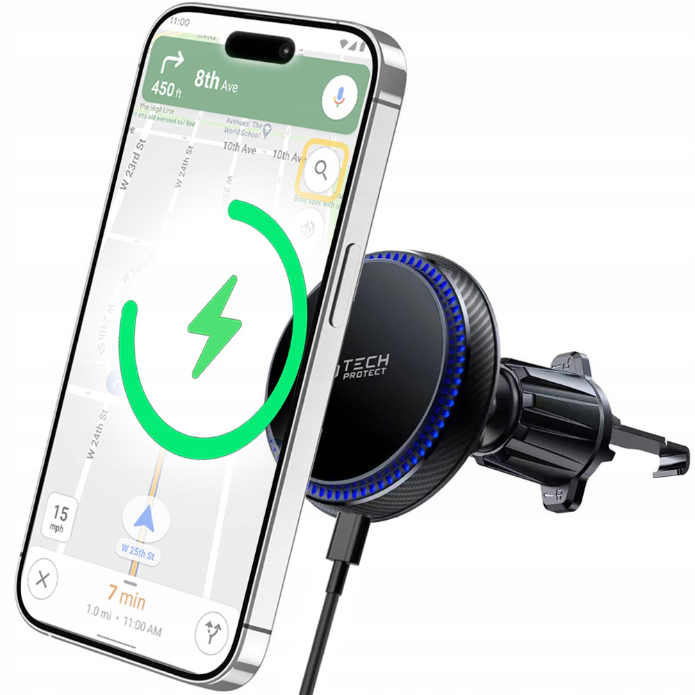 Držiak vetracieho otvoru Tech-protect, čierny