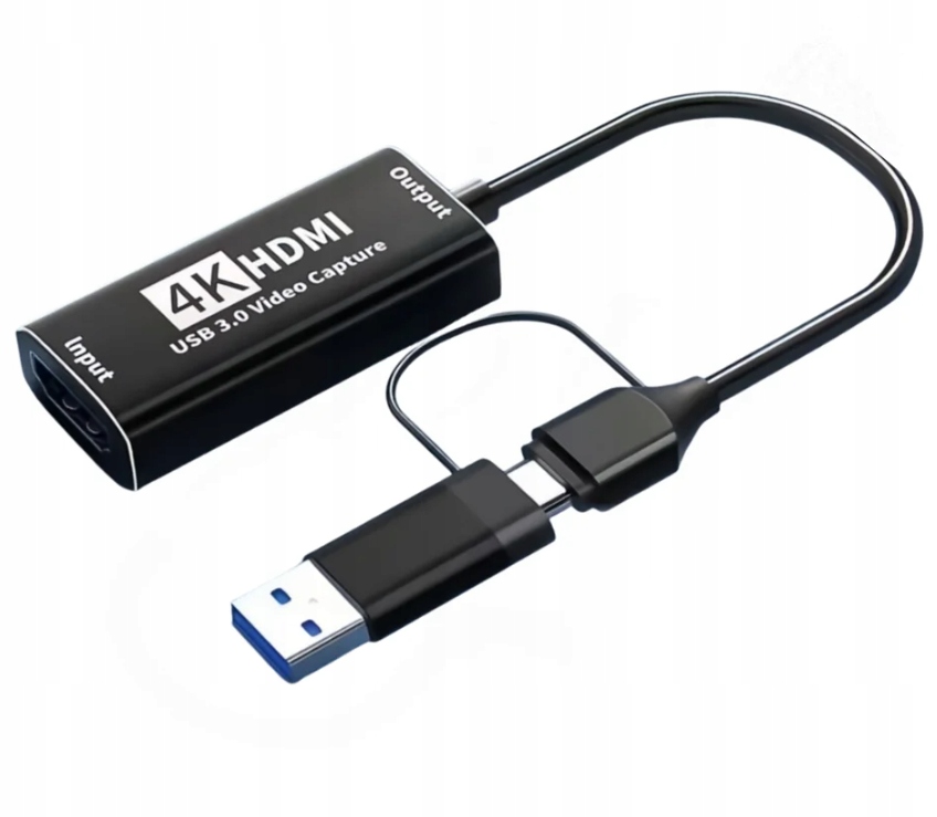 ZACHYTOVANIE VIDEA KARTA ZACHYTÁVANIE HRY KONVERTOR HDMI-USB-C 4K 1080P
