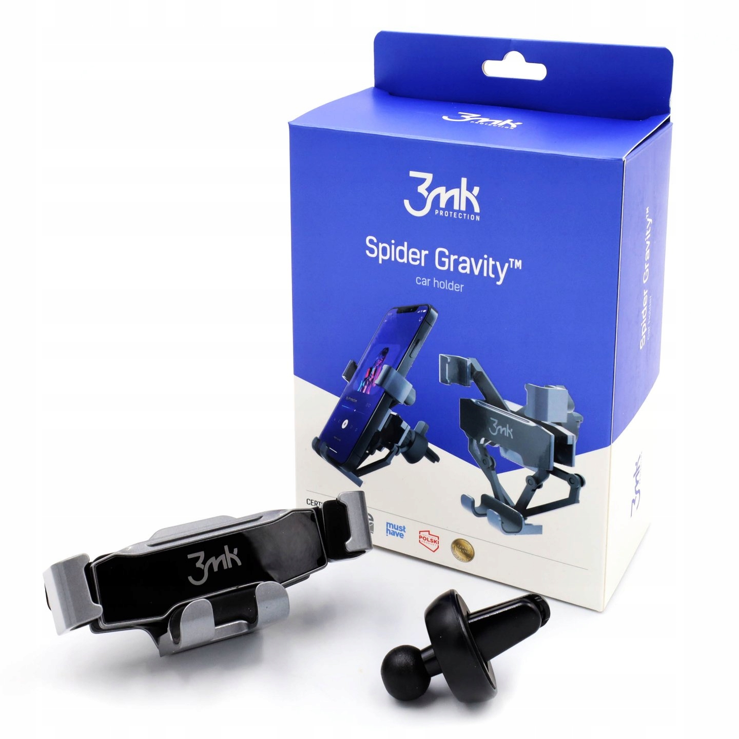 Frelow mriežka 3MK Spider Gravity CAR držiak (1) čierna