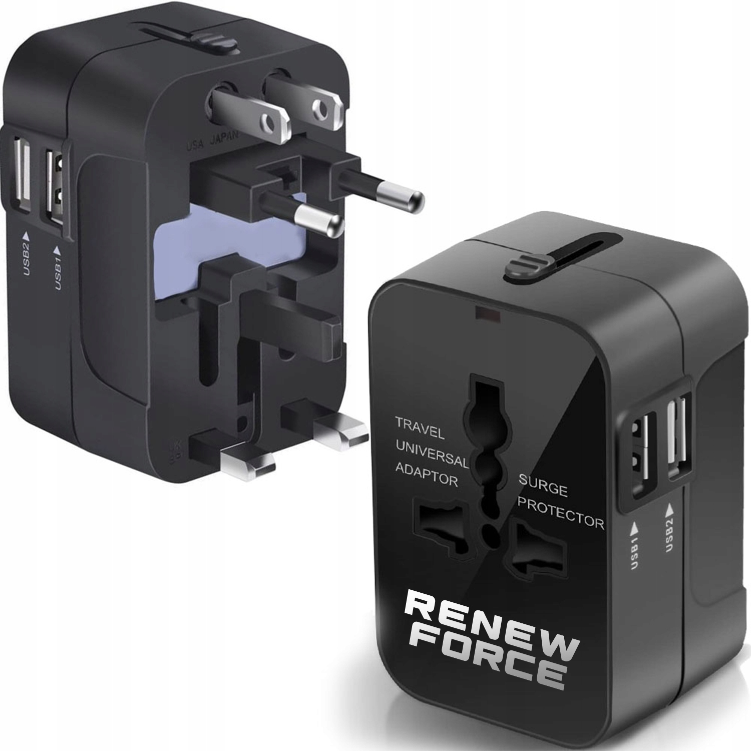 ADAPTÉR SVETOVÝ ZÁSUVOVÝ ADAPTÉR USA UK EU USB