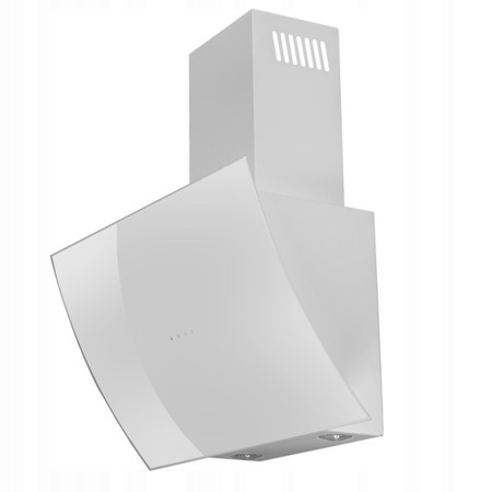 VDB DS6 WHITE OKAP GLASSKEJ BIELETOU Biela stena 60 cm