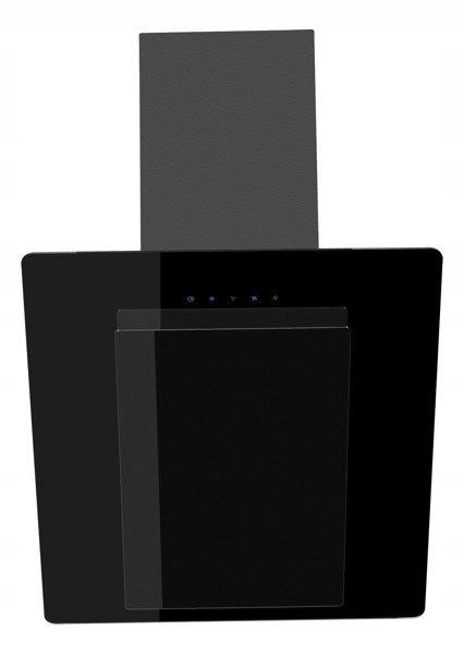 VDB GEO 60 Black Hood Glass Black Wall 60 cm