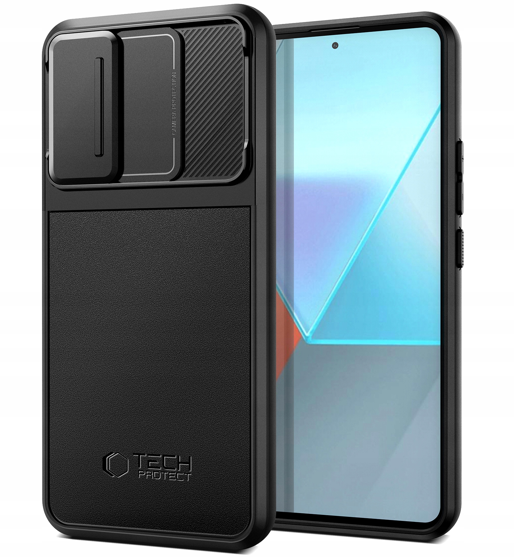 Chráňte zadnú časť telefónu Xiaomi Redmi Note 13 Pro 5G / Poco X6 Velar Cam+ čierna