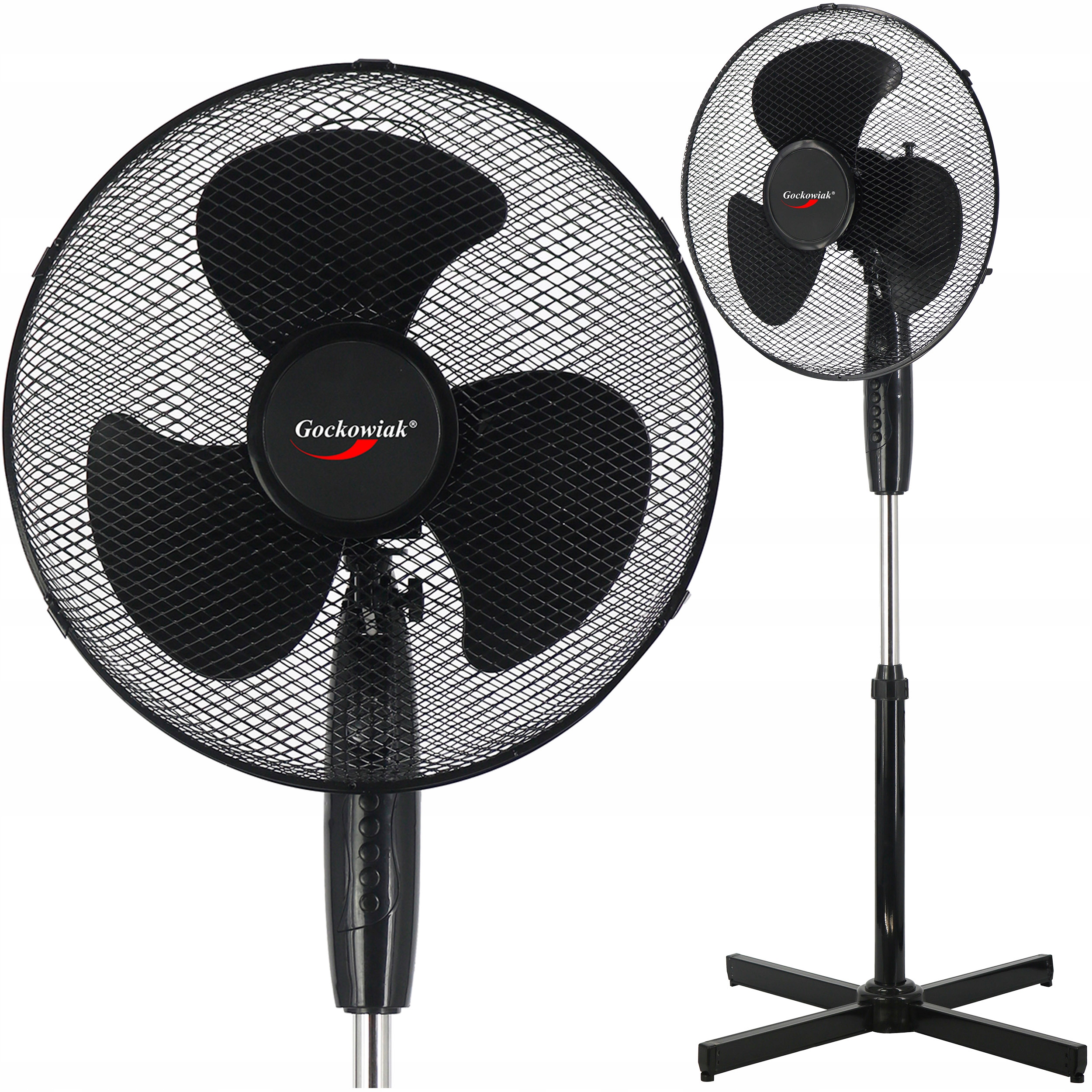 Podlahový ventilátor Gockowiak Koud, čierny