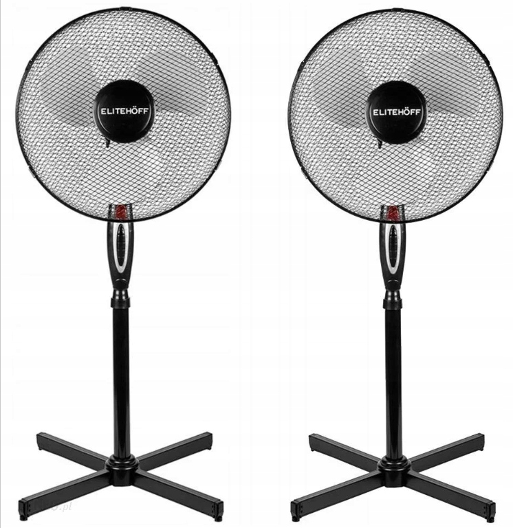 Vetracia mriežka Vetranie STOJAJÚCI VENTILÁTOR VÝKONNÝ PODLAHOVÝ VENTILÁTOR D6 čierny