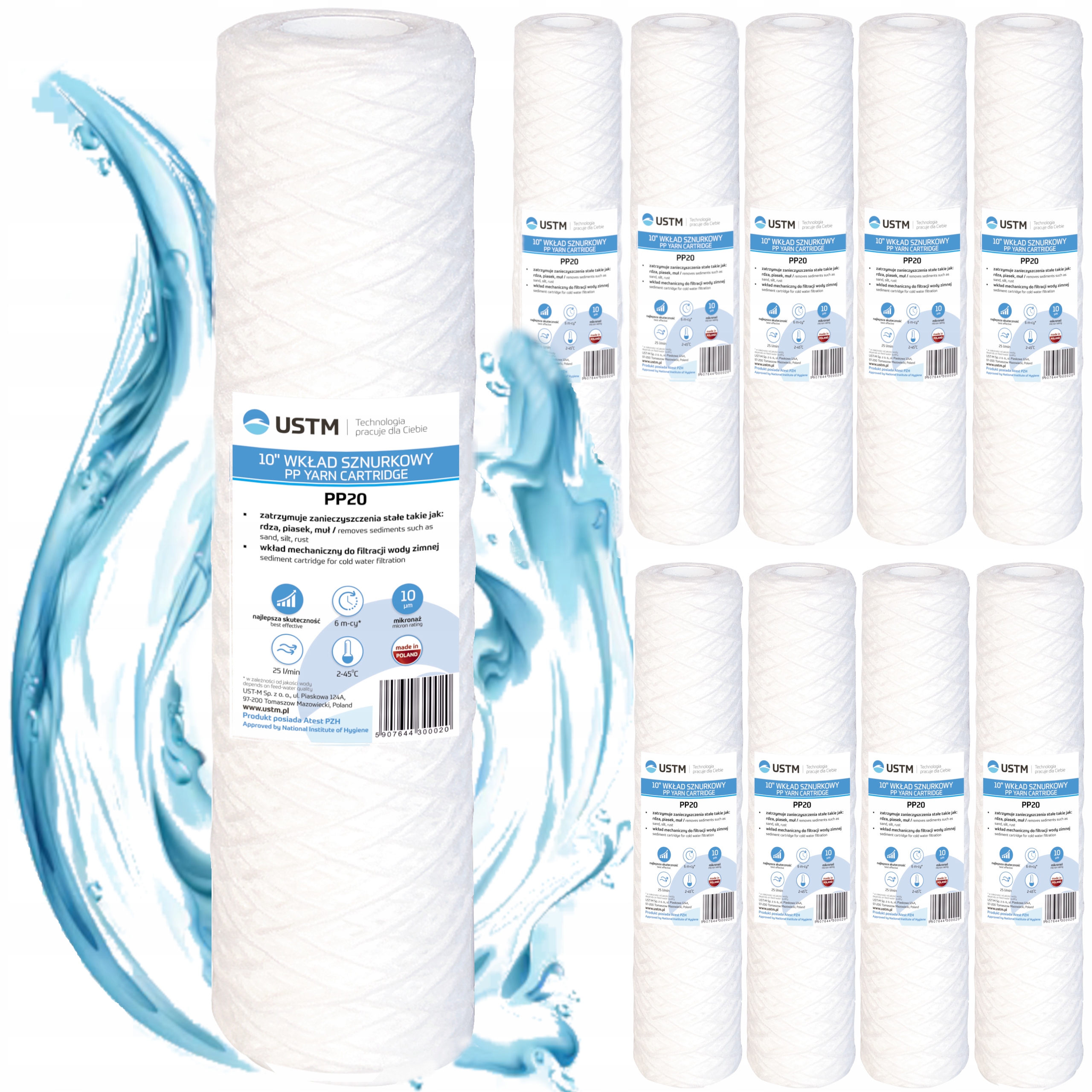 Strunová vložka pre UST-M PP20M 10" filter