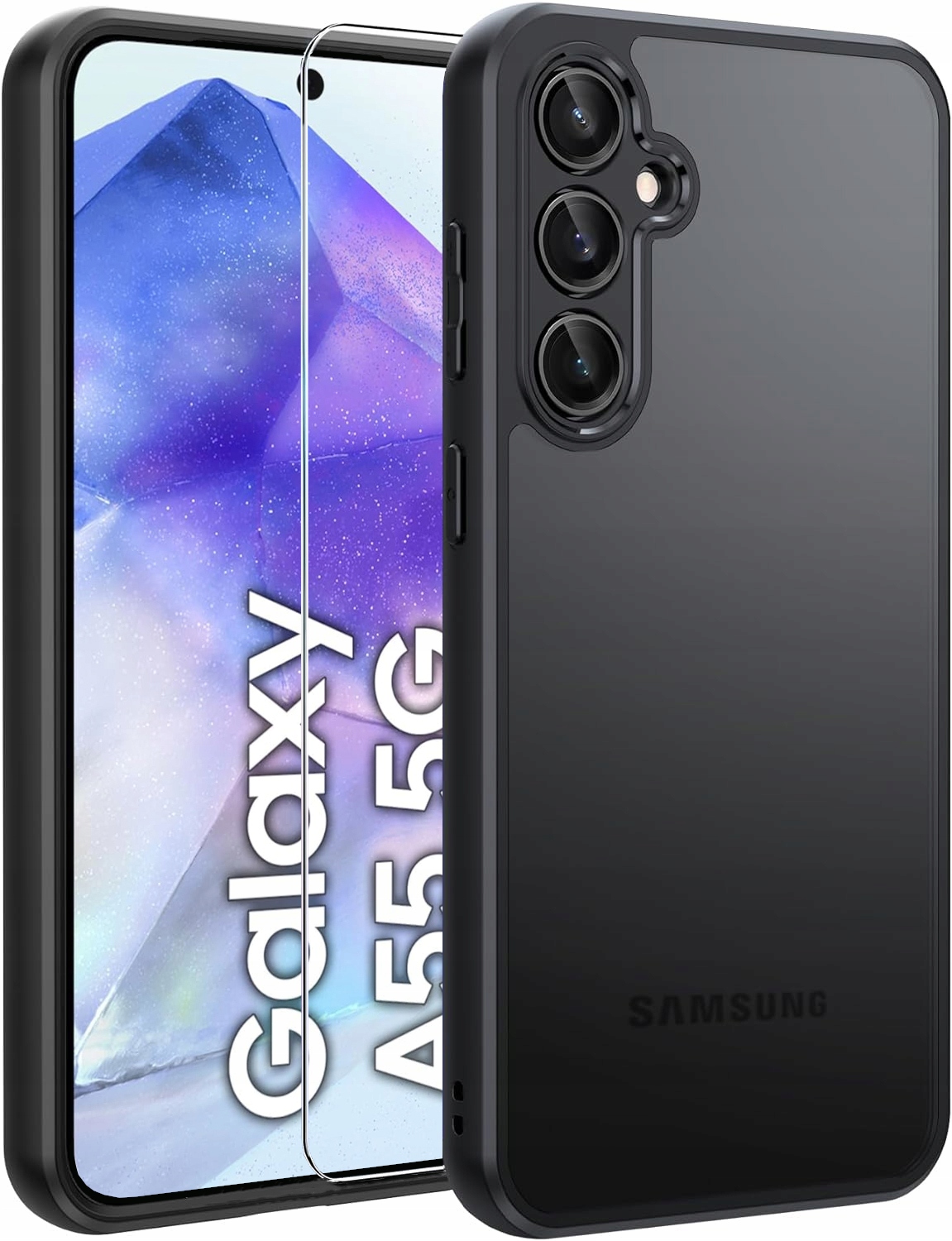 Zadné strany TeleProtector pre Samsung Galaxy A55 / Galaxy A55 5G Matte black