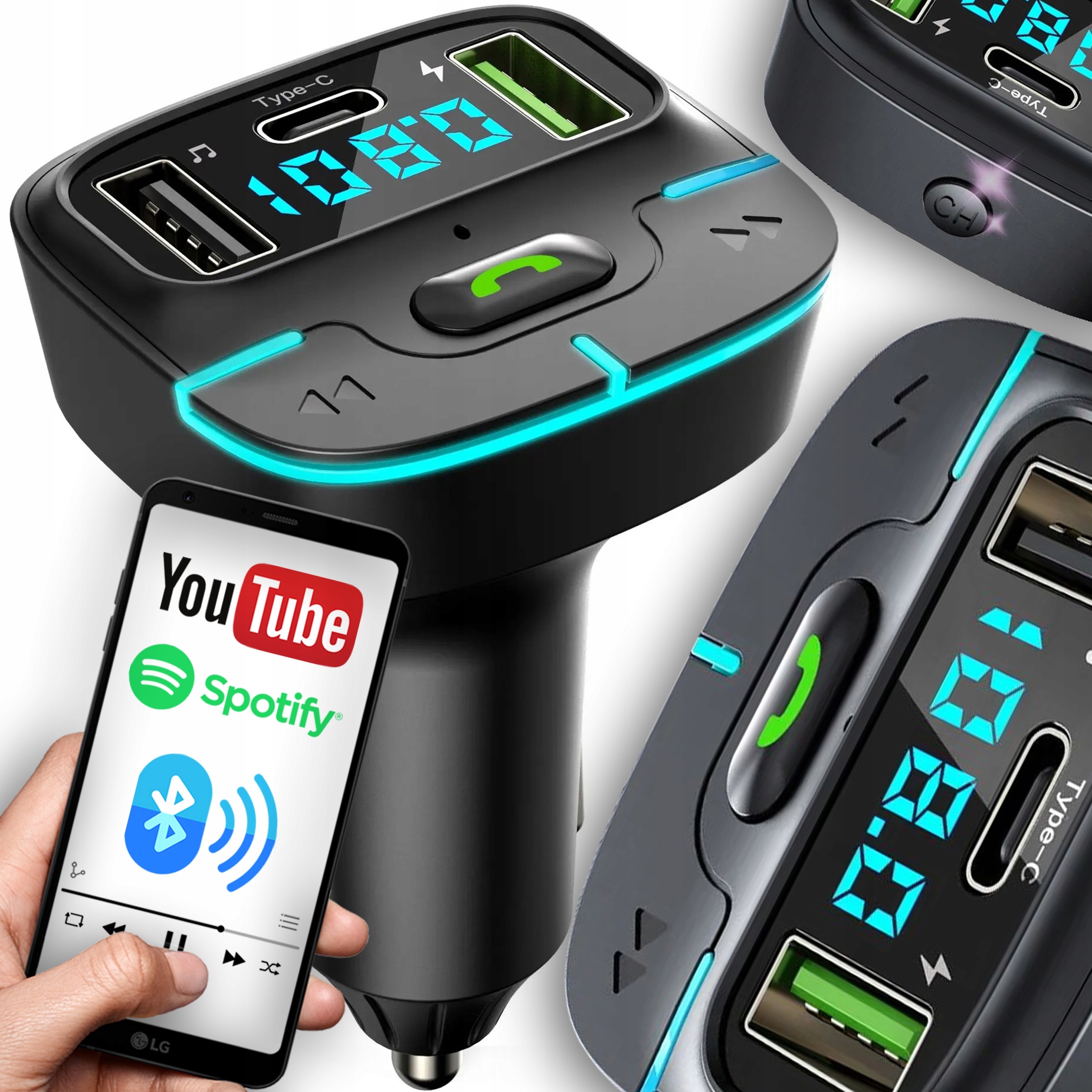 LTC TRANSMITER FM BLUETOOTH TR301 autovysielač