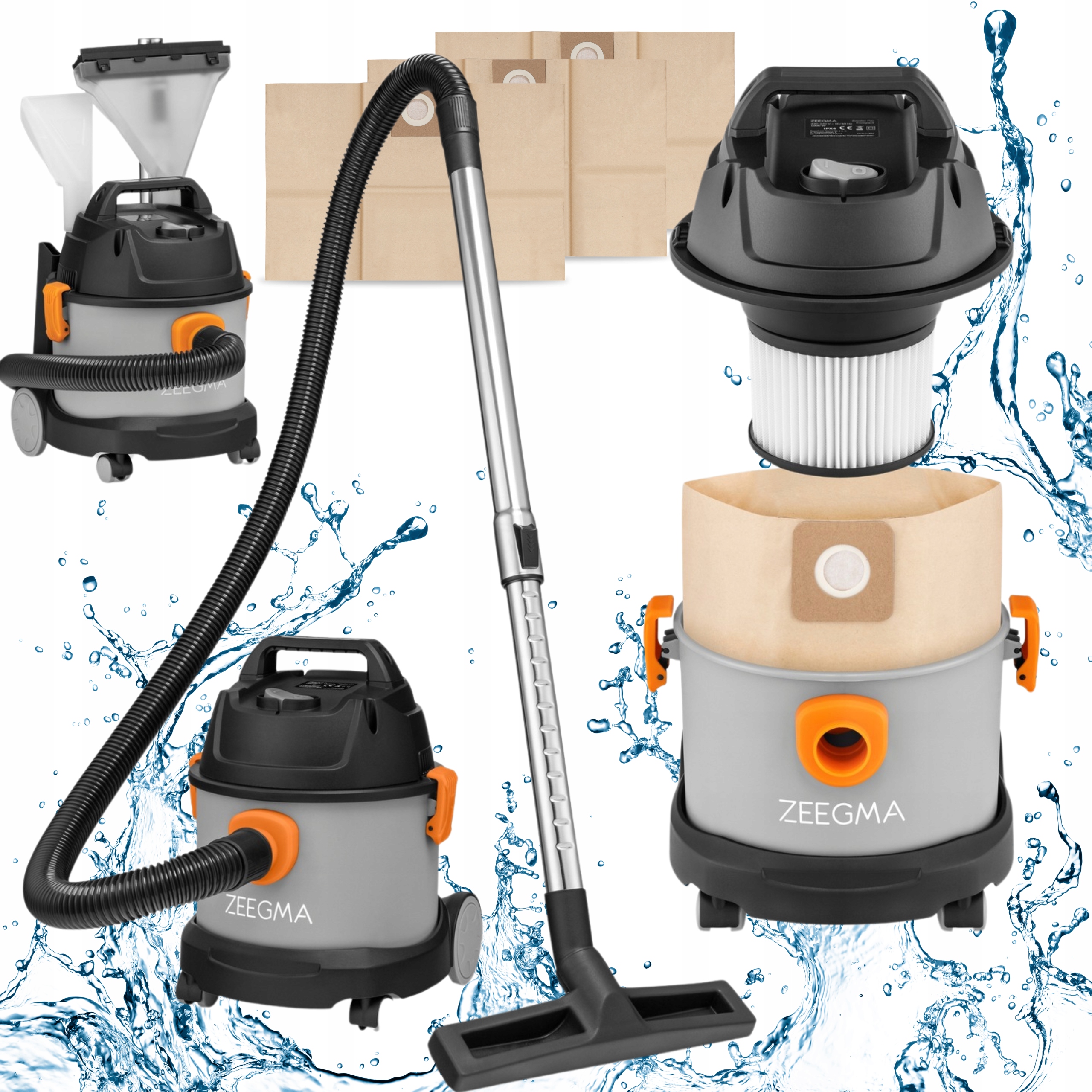 Sáčkový vysávač Zeegma ZE-ZONDER PRO COMPACT GRAPHITE