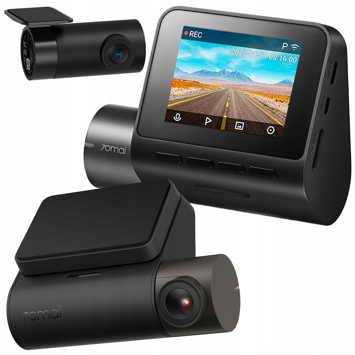 Autokamera 70mai Videorekordér SET A200 DASH CAM + zadná RC11